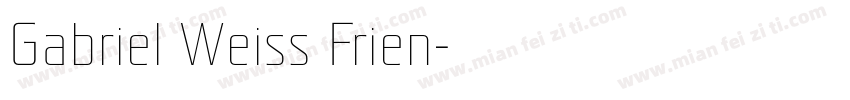Gabriel Weiss Frien字体转换
